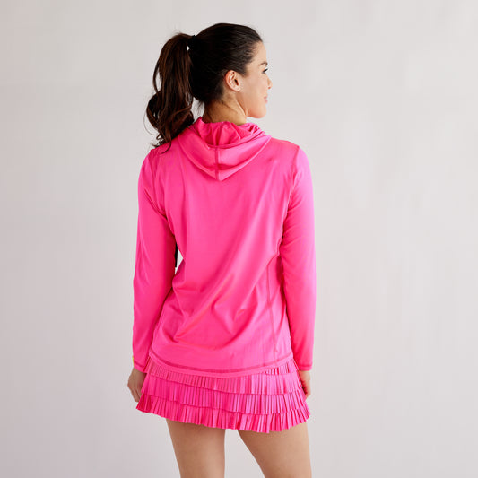 Performance Hoodie Hot Pink Catch + Club