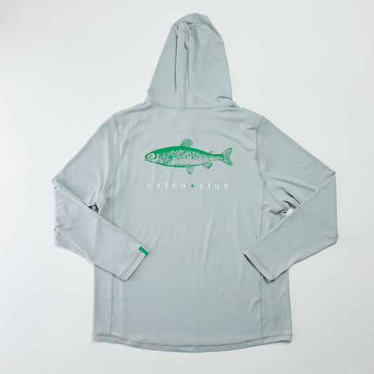 Performance Hoodie Grey Catch + Club