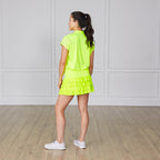 Tiered Skort Neon Yellow Catch + Club