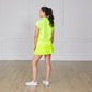 Cut Out Tee - Neon Yellow