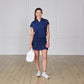 Cut Out Tee - Navy Blue