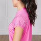 Cut Out Tee -  Pink
