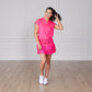 Tiered Skort - Hot Pink