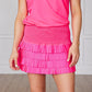 Tiered Skort - Hot Pink