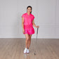 Cut Out Tee - Hot Pink