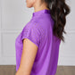 Cut Out Tee - Iris Purple