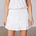 Tiered Skort White Catch + Club