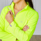 Women's 1/4 Zip Pullover - Neon Yellow