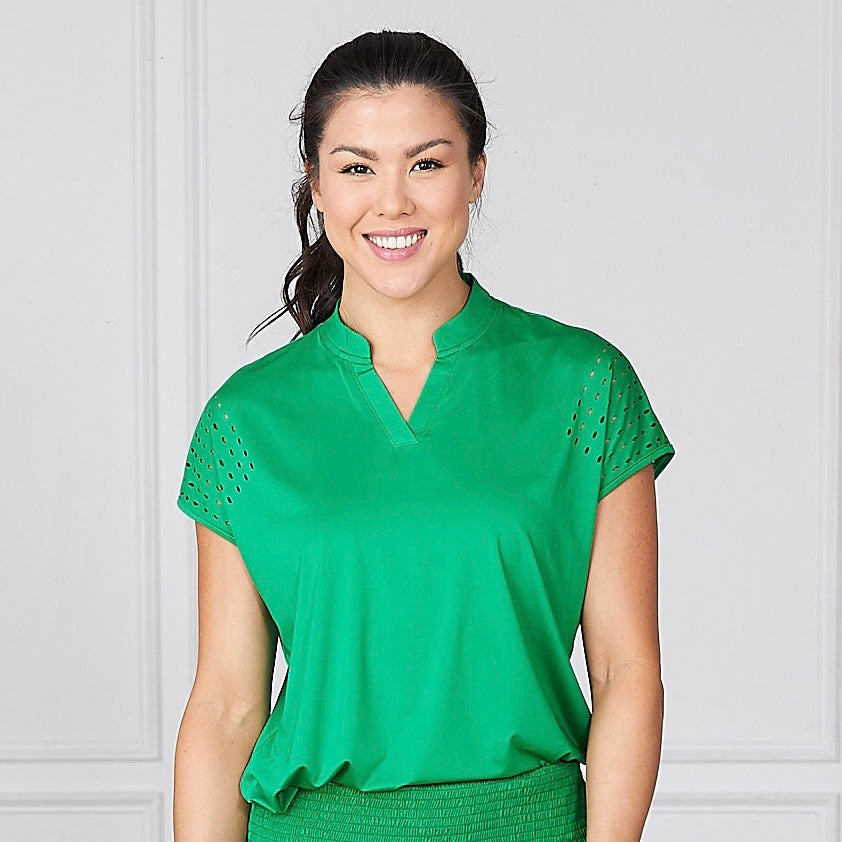 Cut Out Tee Kelly Green Catch + Club