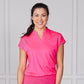 Cut Out Tee - Hot Pink
