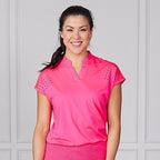 Cut Out Tee Hot Pink Catch + Club