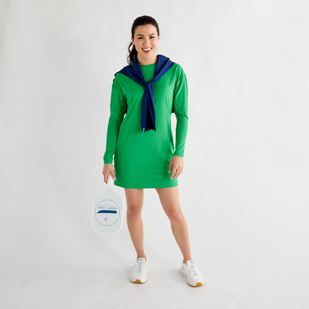 Performance Sport Dress Kelly Green | Catch + Club Catch and Club Performance Sport Dress Kelly Green | Catch + Club Catch and Club