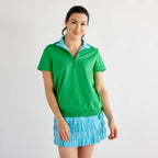 Club Short Sleeve 1/4 Zip Green Catch + Club