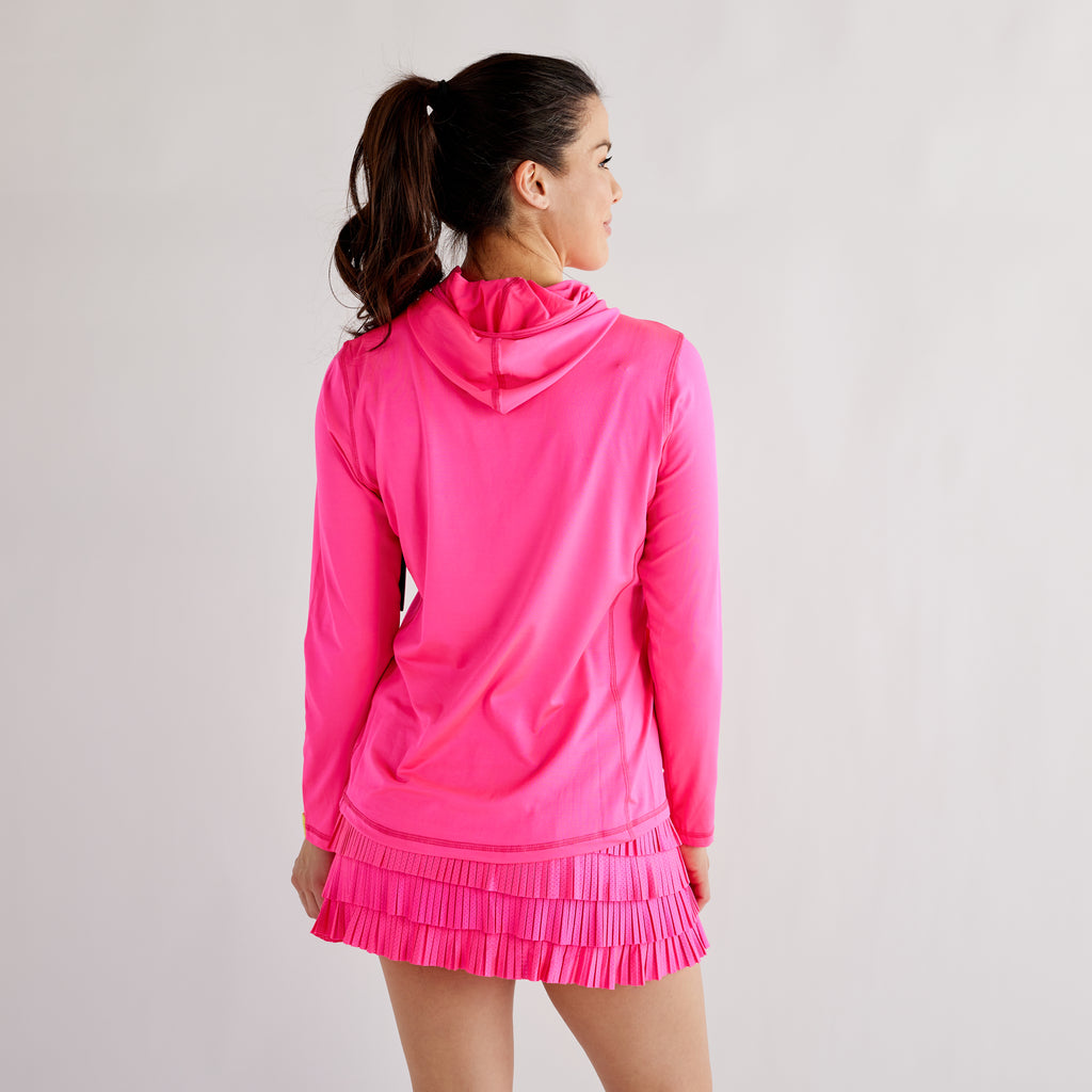 Performance Hoodie Hot Pink Catch + Club