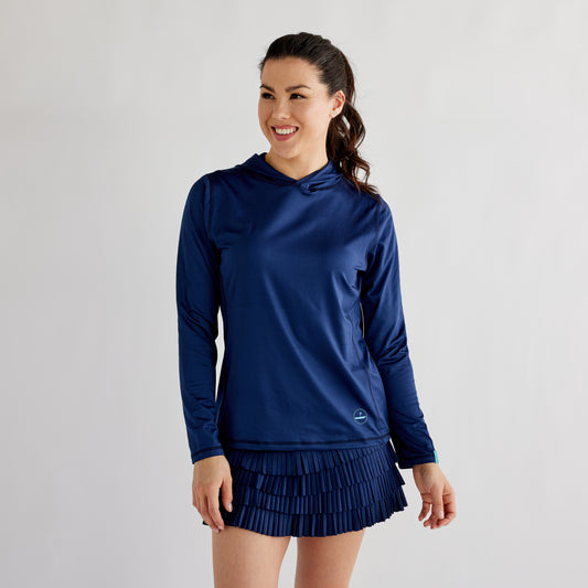 Performance Hoodie Navy Catch + Club