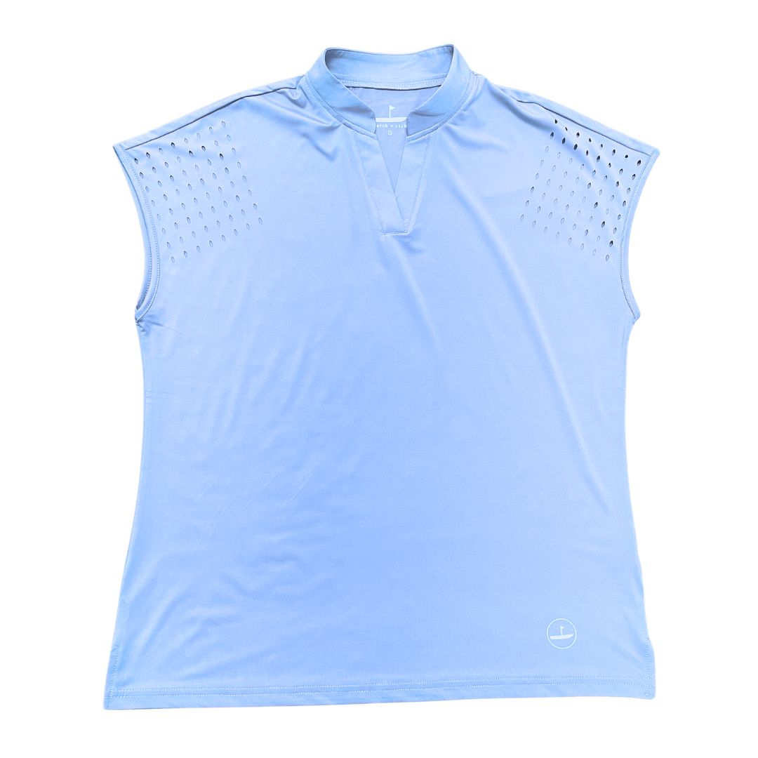 Cut Out Tee Pale Blue Catch + Club