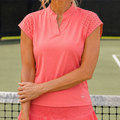 Cut Out Tee Coral Catch + Club