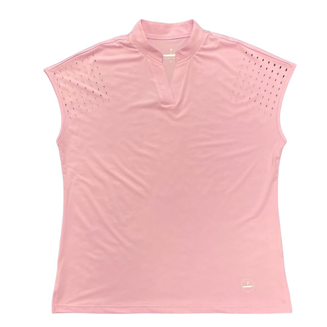 Cut Out Tee Pale Pink Catch + Club