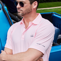 Performance Golf Polo Pink Catch + Club