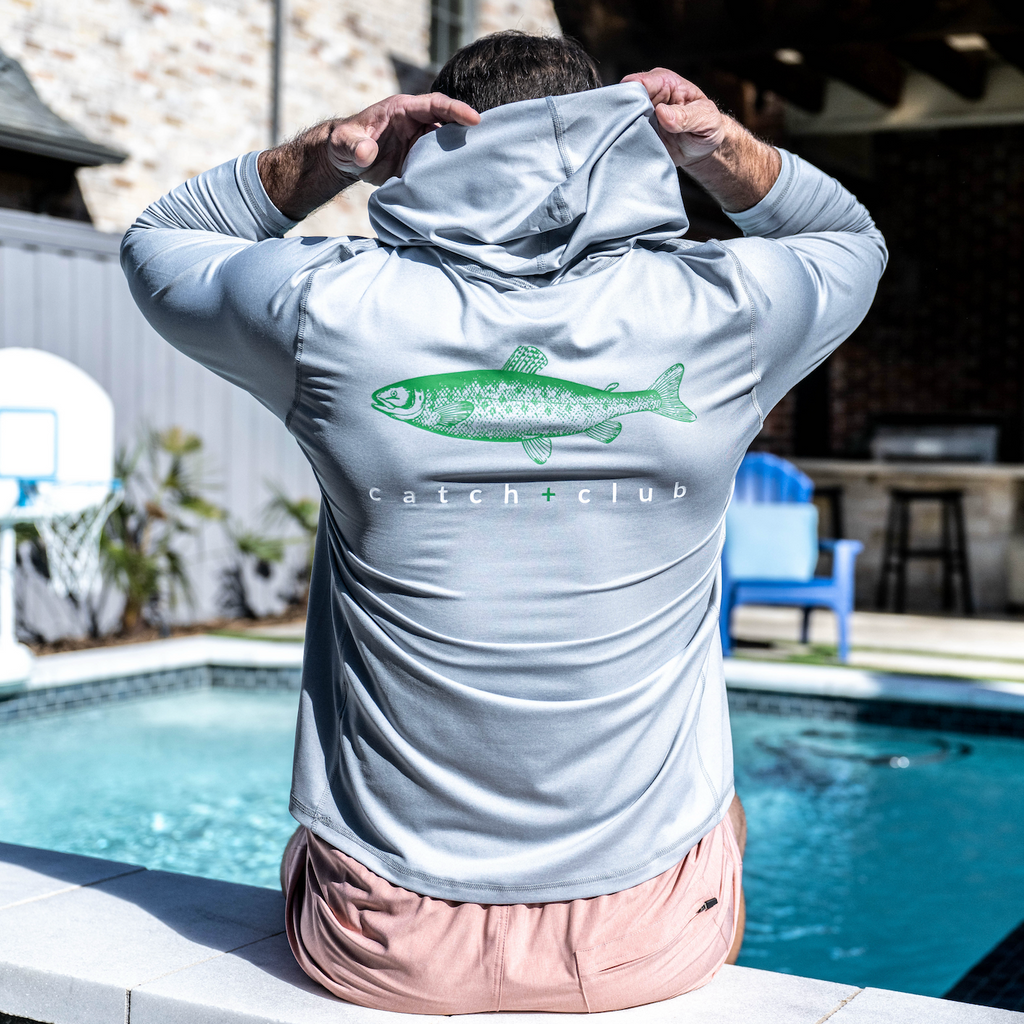 Performance Hoodie Grey Catch + Club