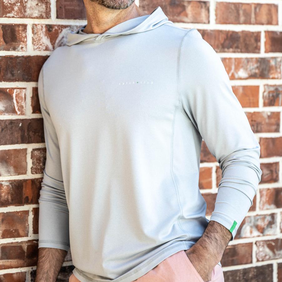 Performance Hoodie Grey Catch + Club