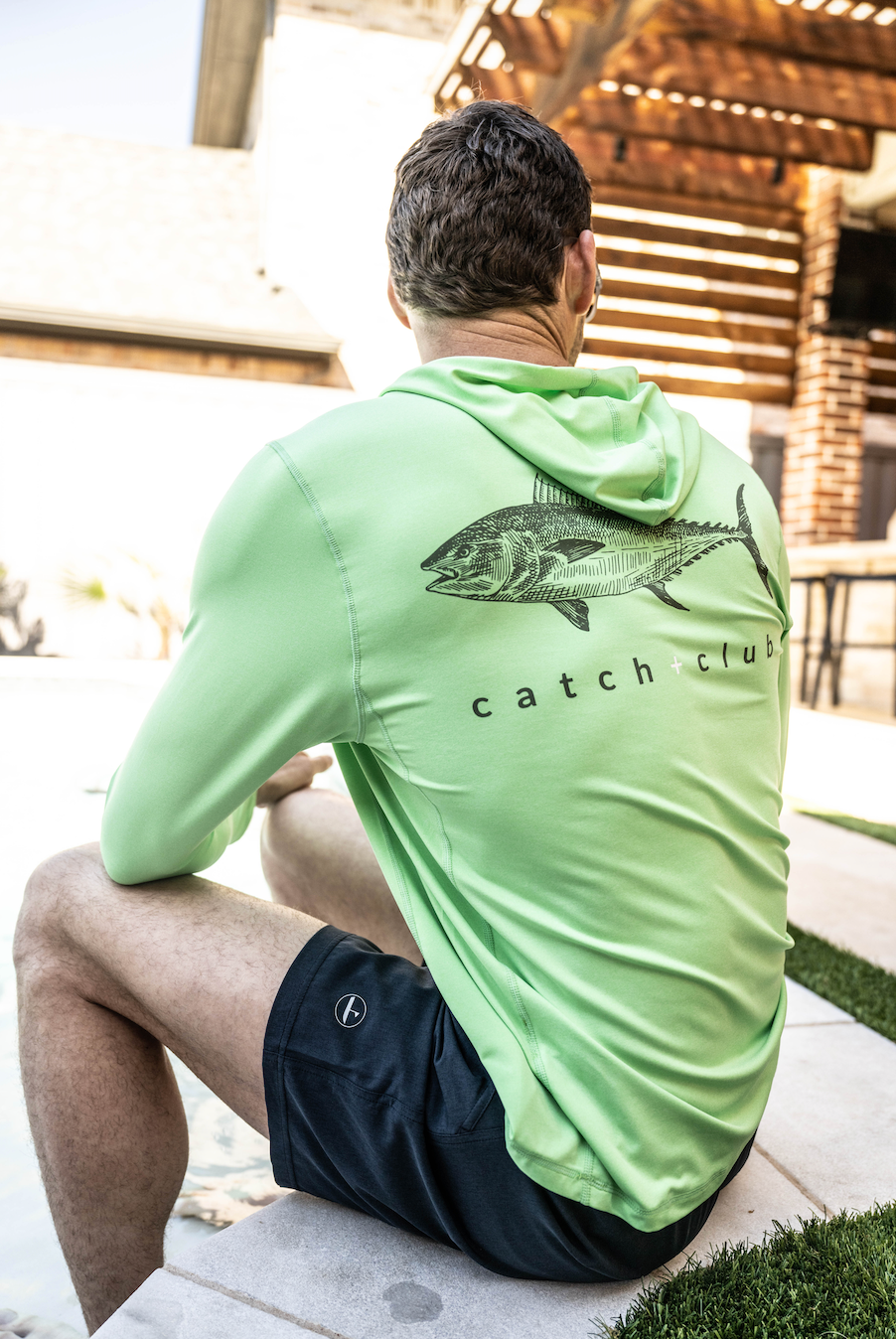 Performance Hoodie Grey Catch + Club