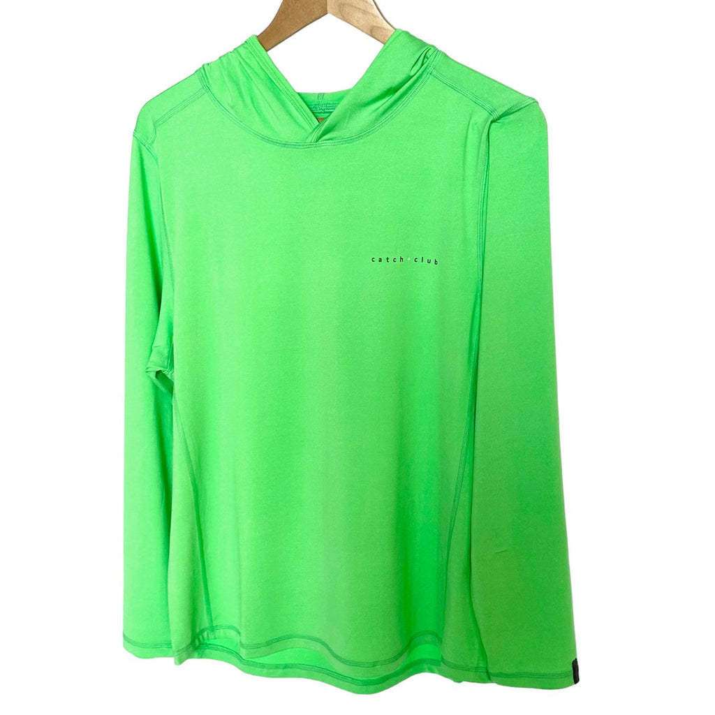 Performance Hoodie Lime Catch + Club