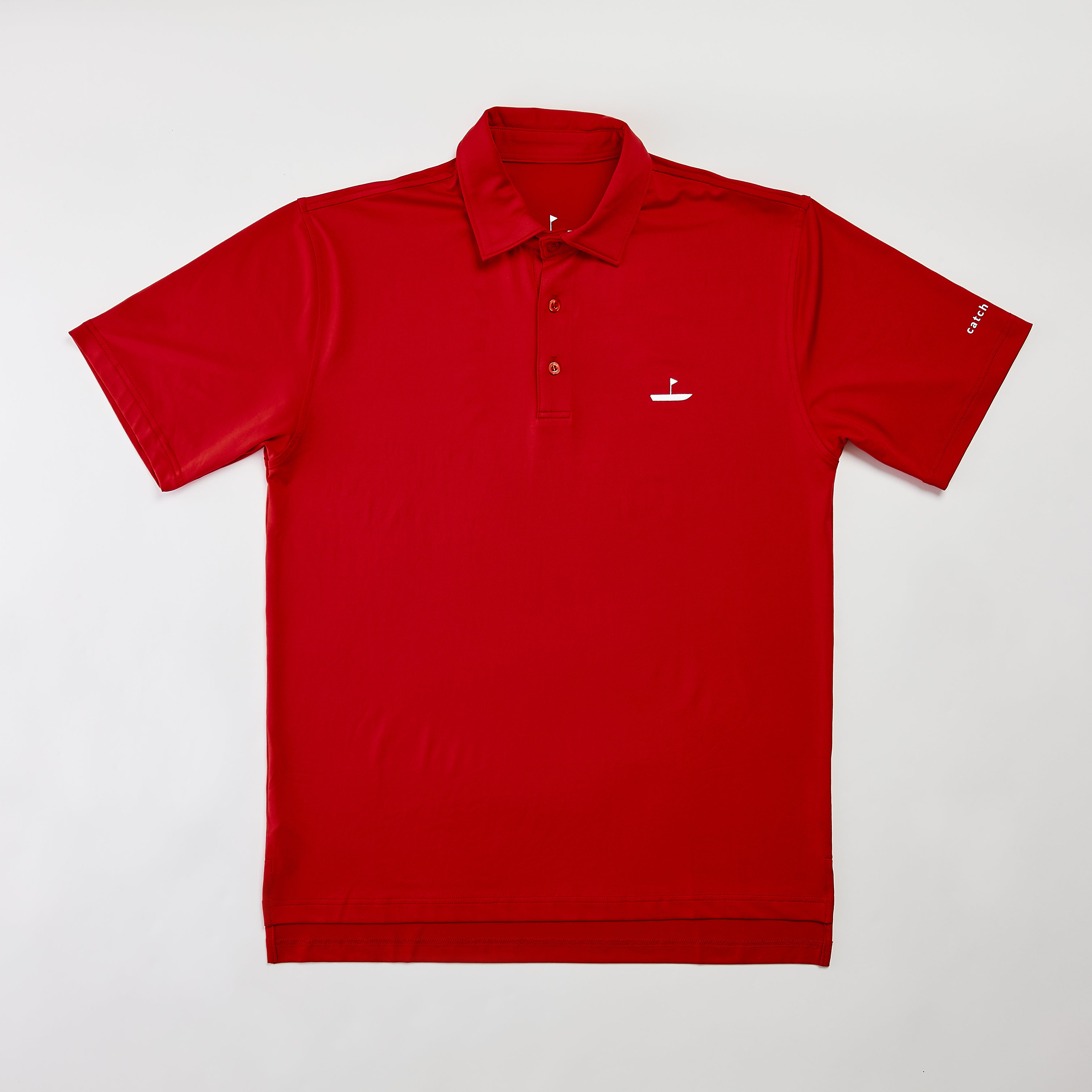Performance Golf Polo Red Catch + Club