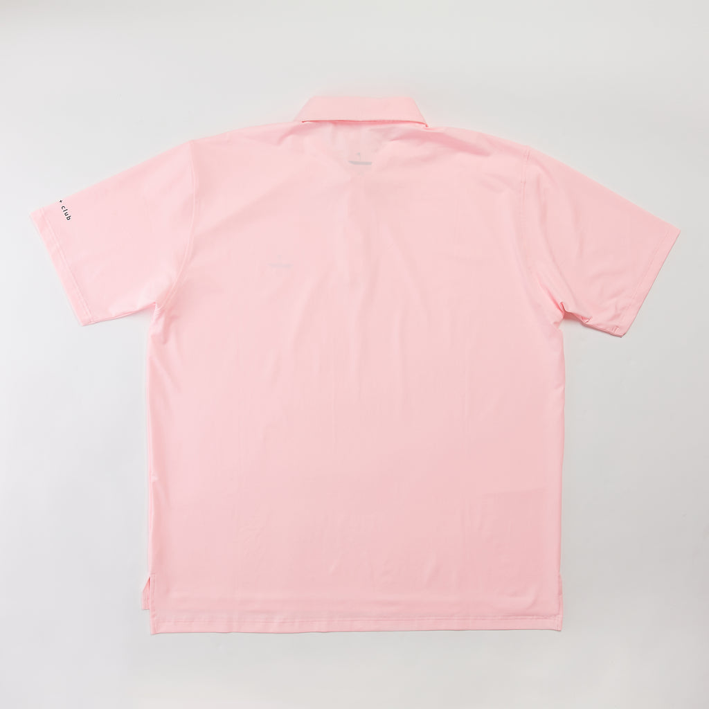 Performance Golf Polo Pink Catch + Club