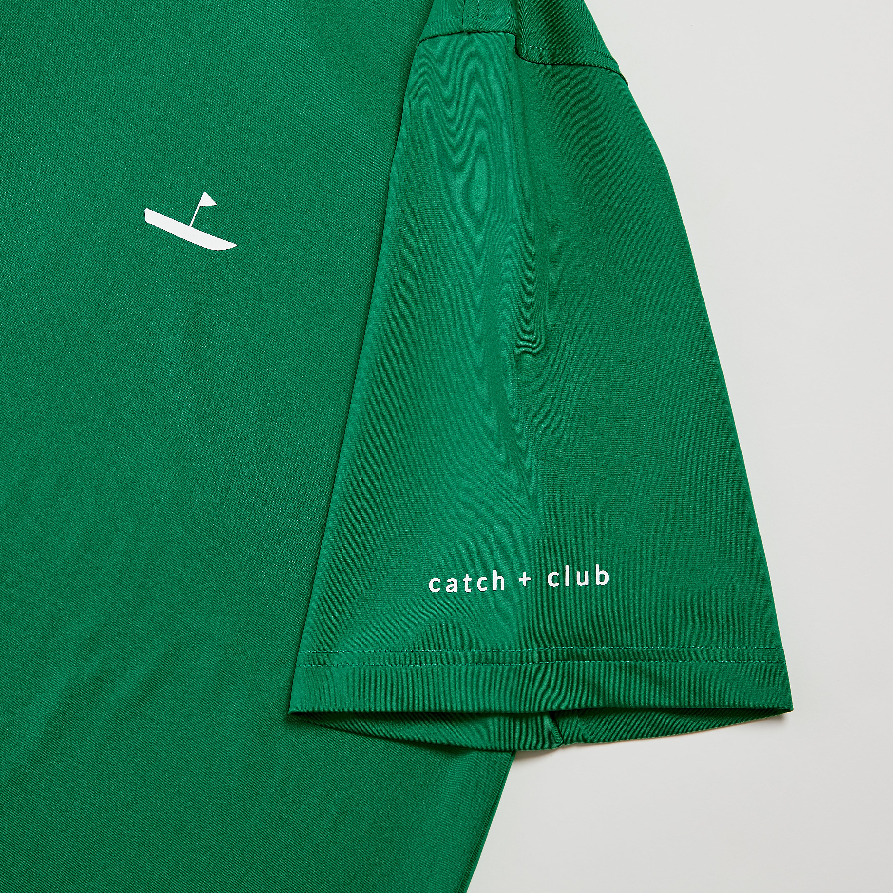 Performance Golf Polo Green Catch + Club