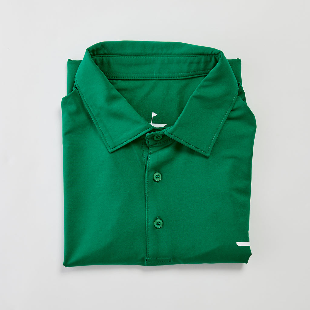 Performance Golf Polo Green Catch + Club