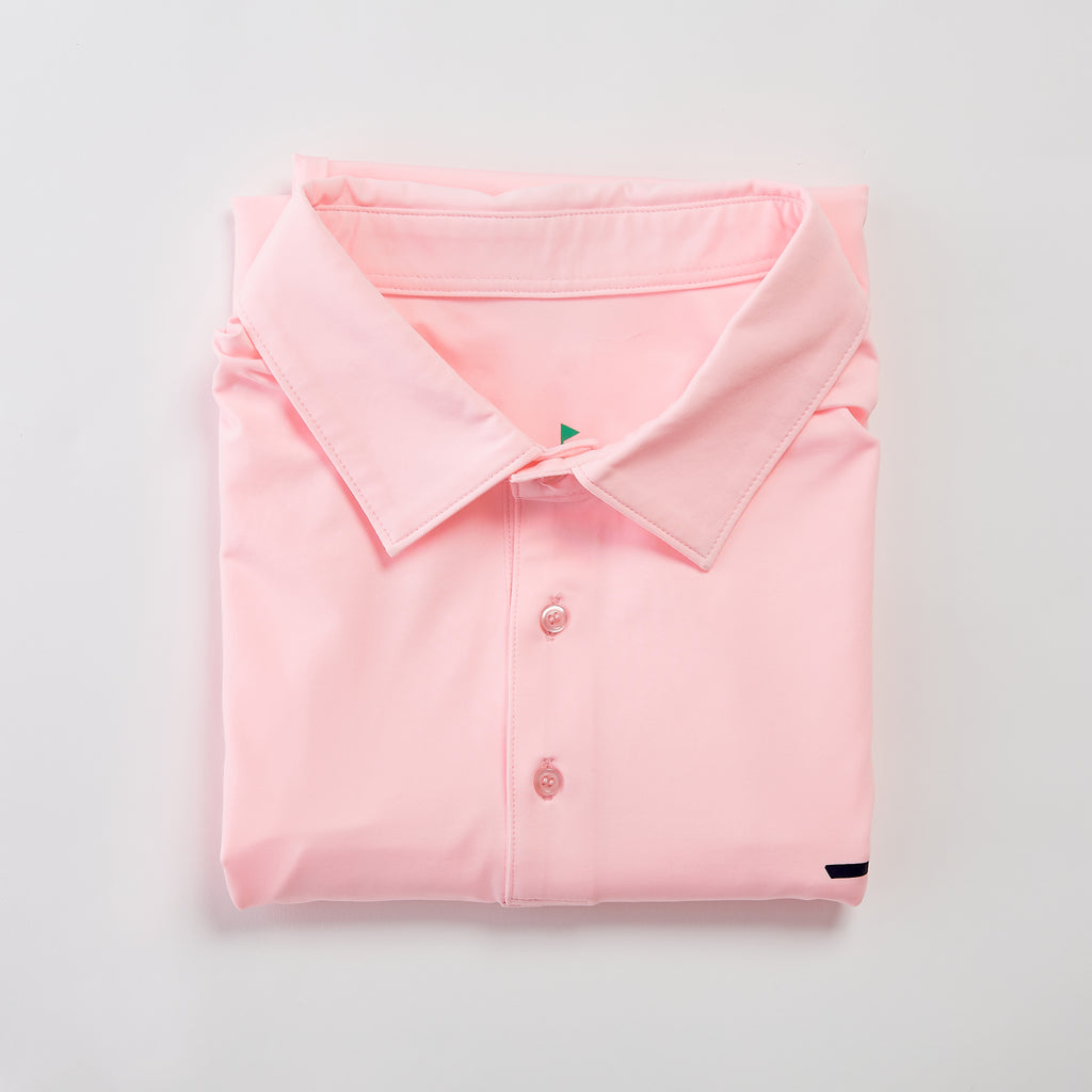 Performance Golf Polo Pink Catch + Club