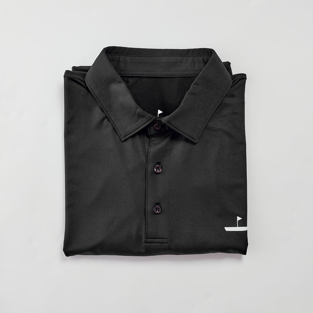 Performance Golf Polo Charcoal Catch + Club