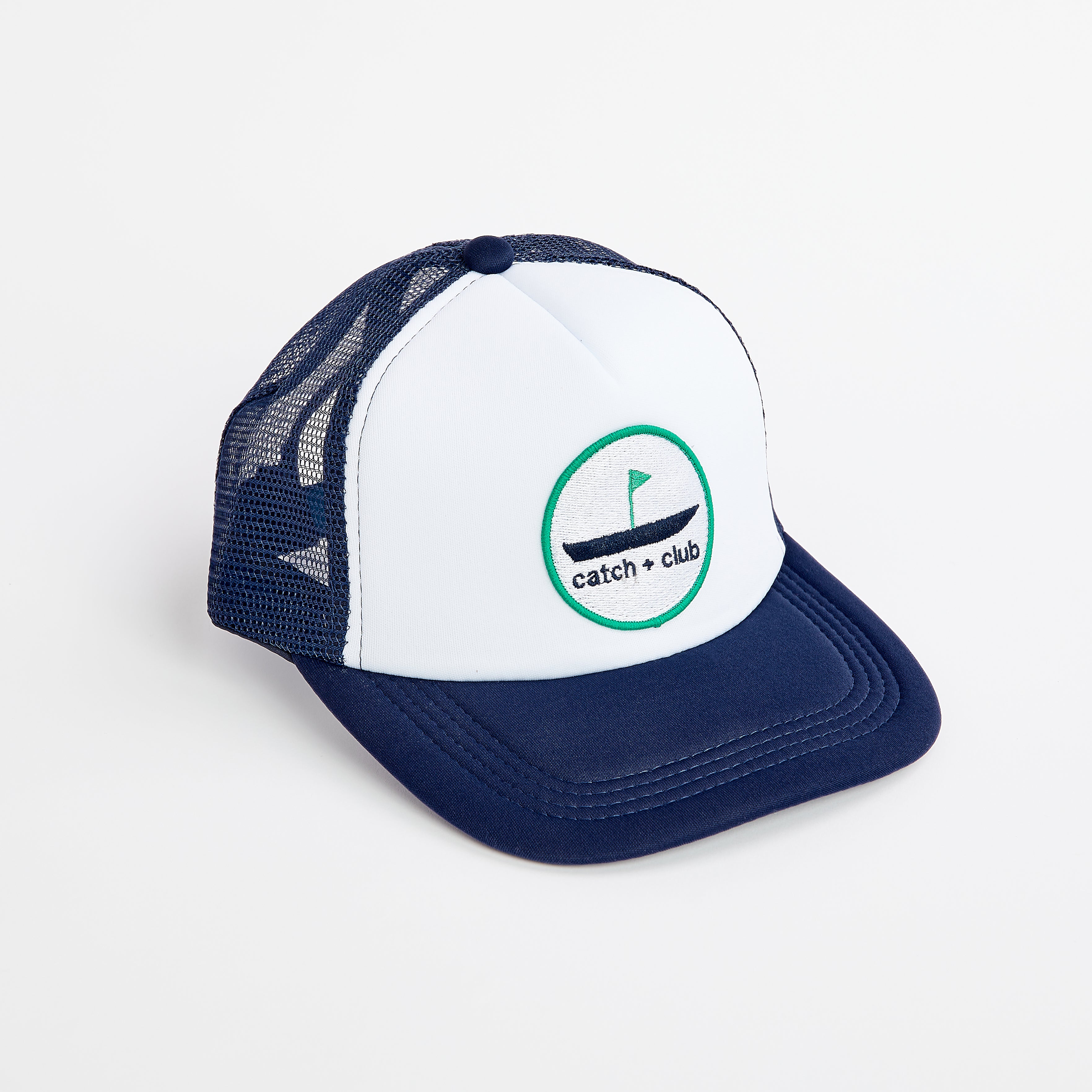 Trucker Hat Navy + White Catch + Club