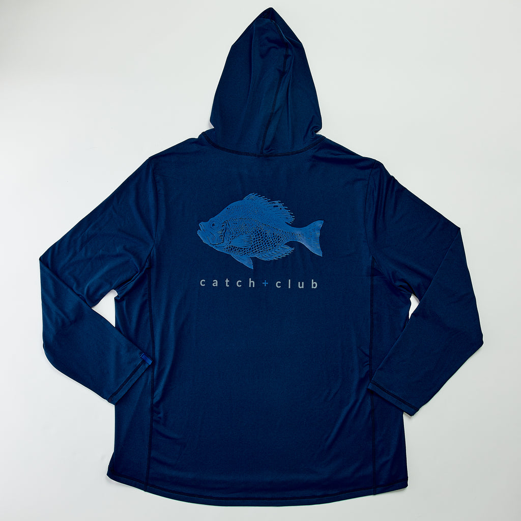 Performance Hoodie Navy Catch + Club