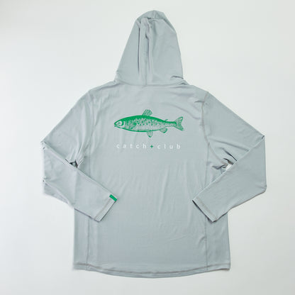 Performance Hoodie Grey Catch + Club