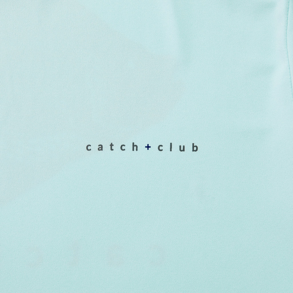 Performance Hoodie Aqua Catch + Club