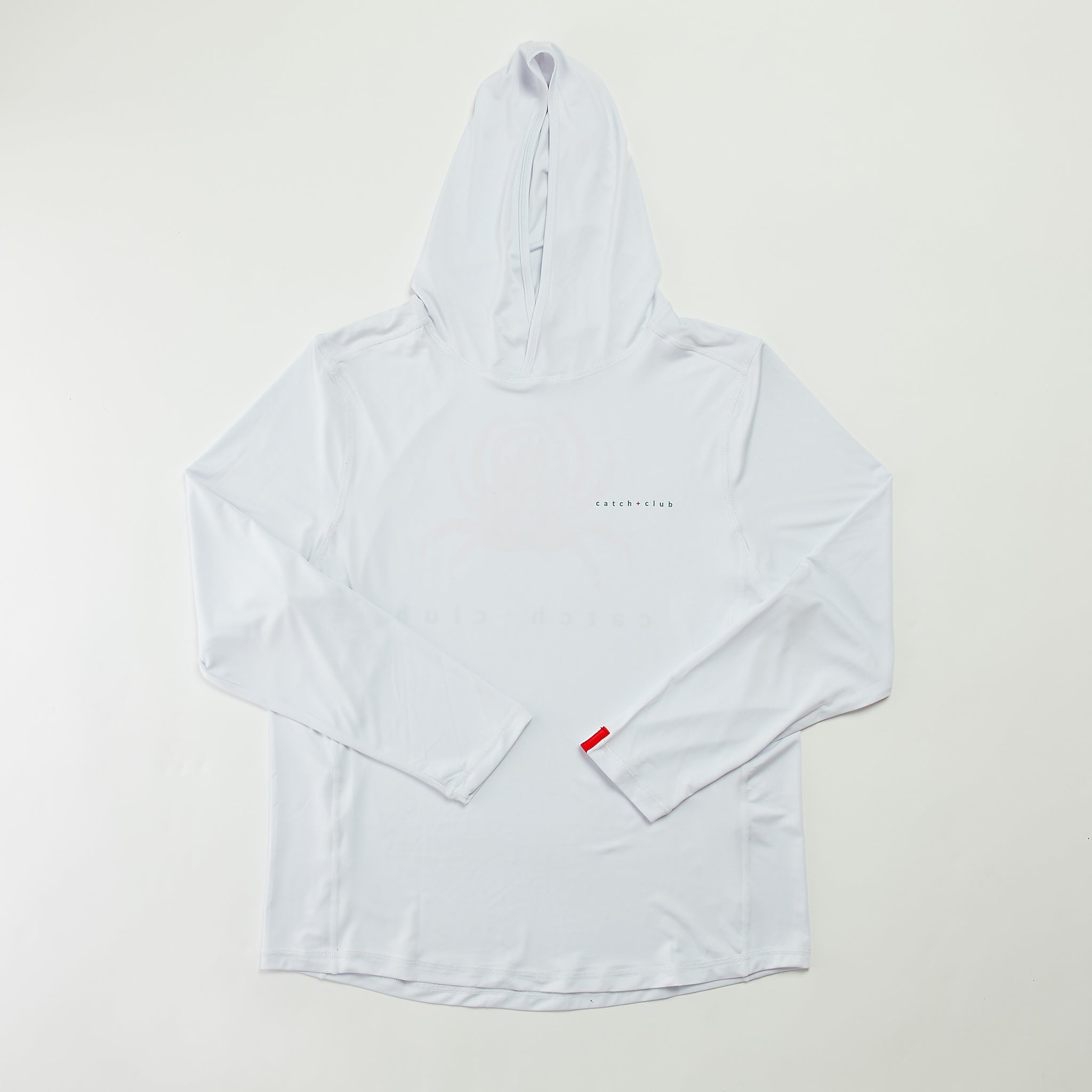 Performance Hoodie White Catch + Club