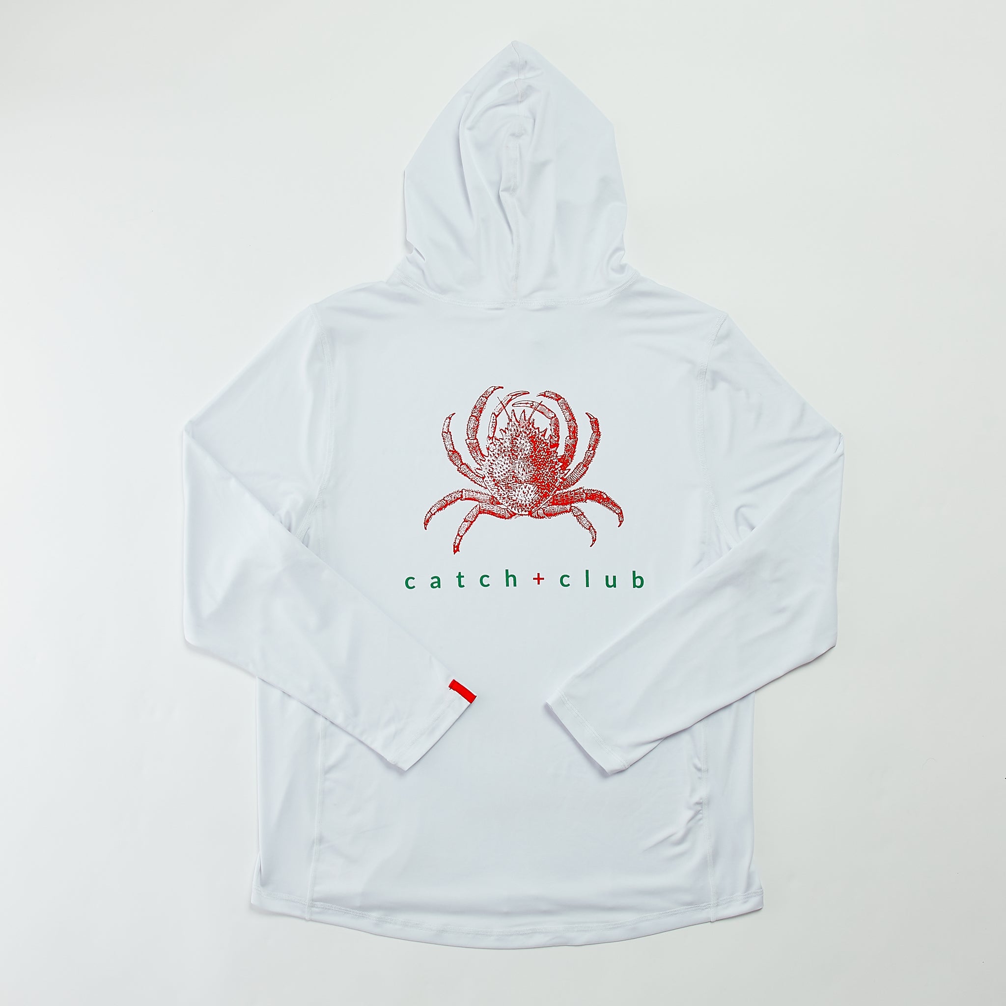 Performance Hoodie White Catch + Club
