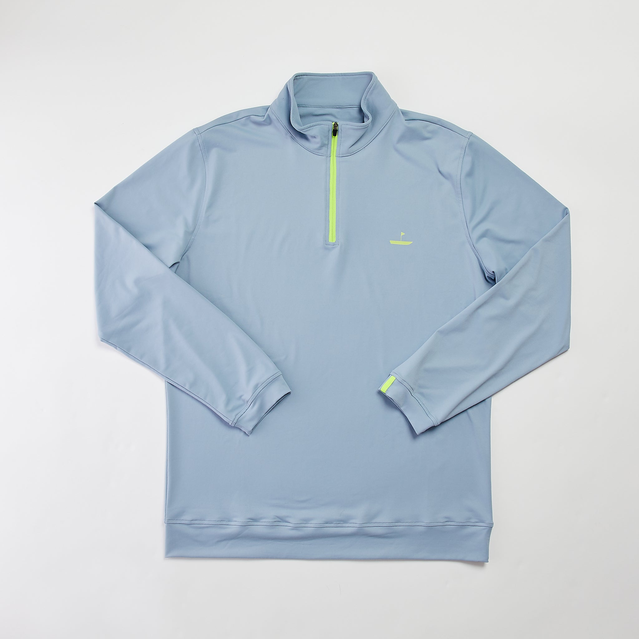 1/4 Zip Pullover Light Grey Catch + Club
