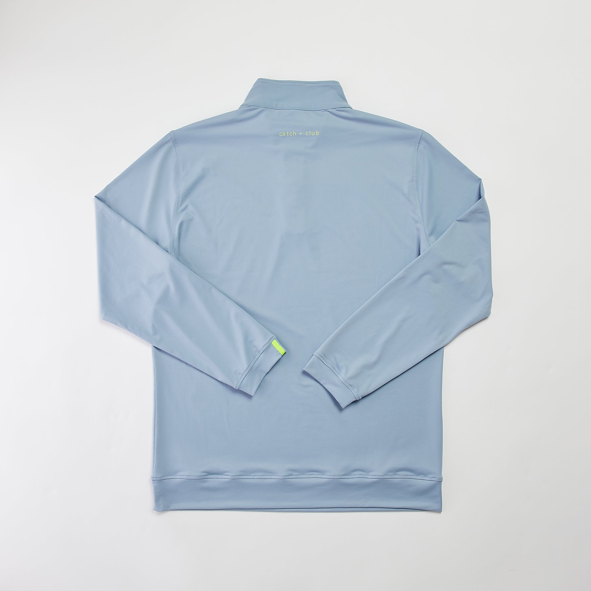 1/4 Zip Pullover Light Grey Catch + Club