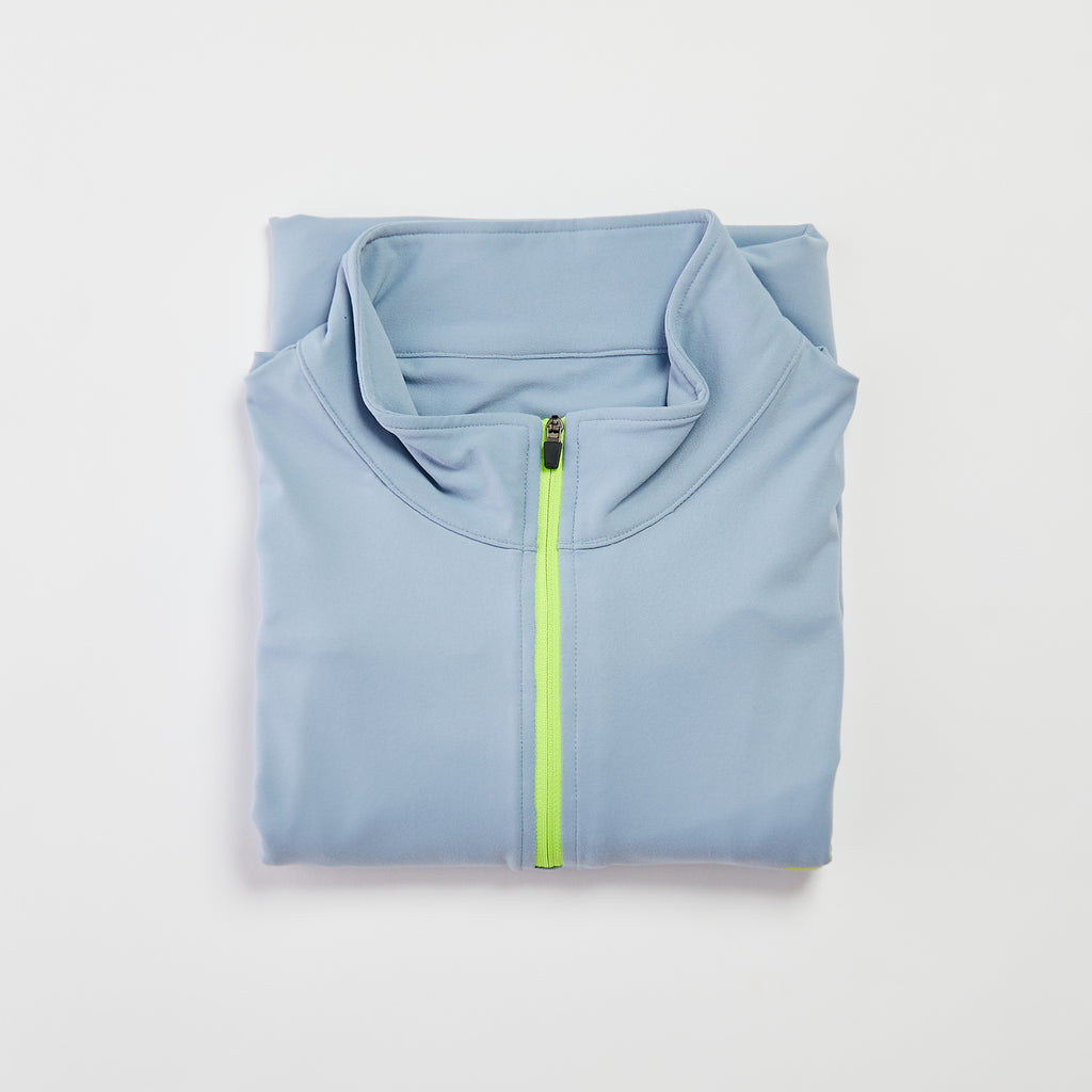 1/4 Zip Pullover Light Grey Catch + Club