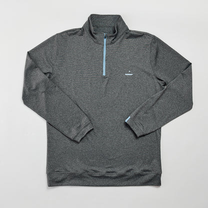 1/4 Zip Pullover Charcoal Catch + Club