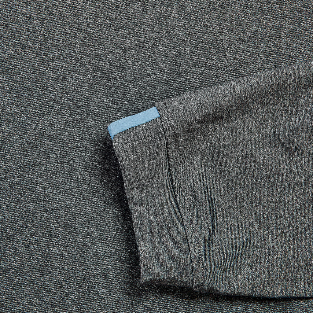 1/4 Zip Pullover Charcoal Catch + Club