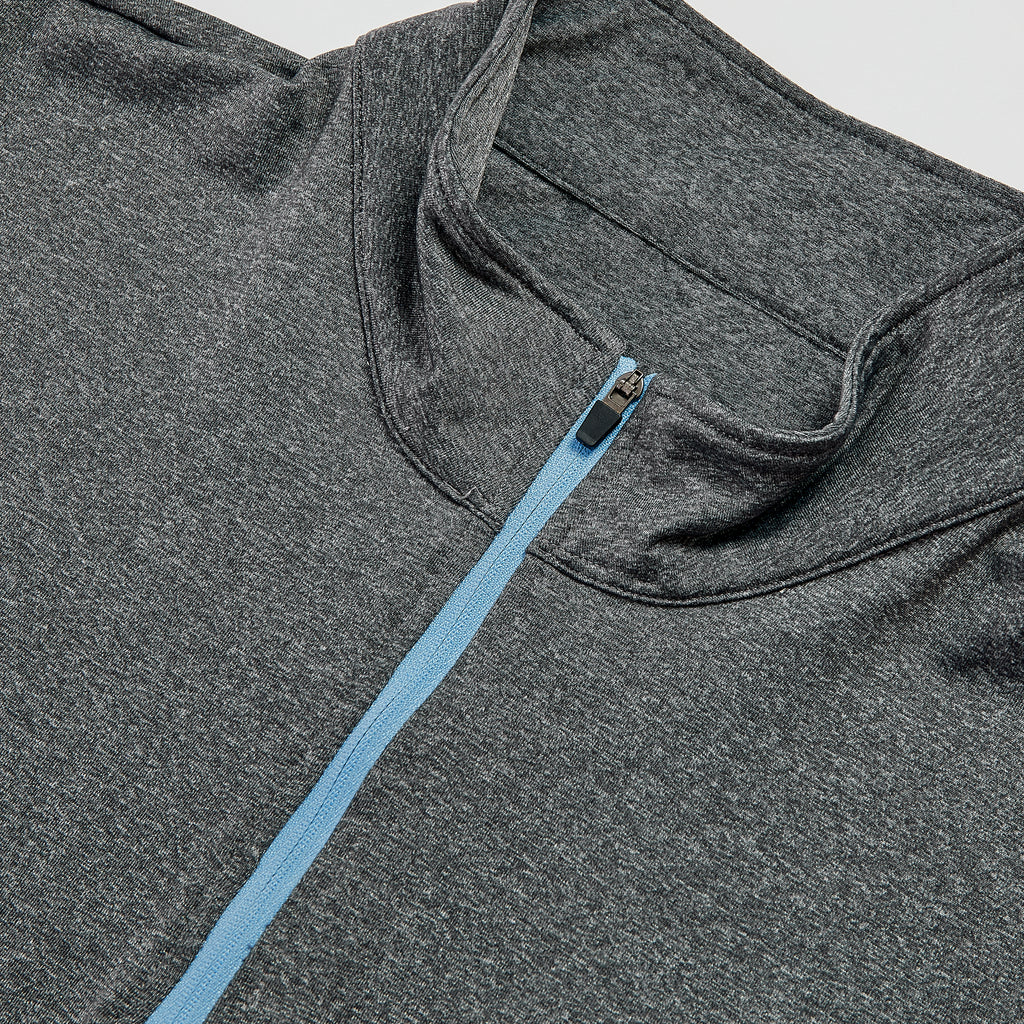1/4 Zip Pullover Charcoal Catch + Club