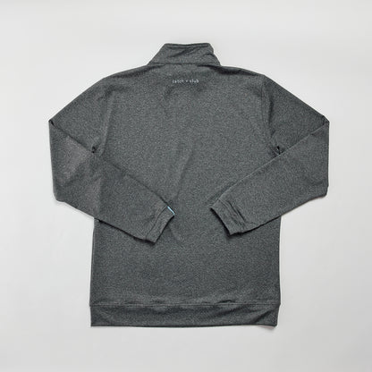 1/4 Zip Pullover Charcoal Catch + Club