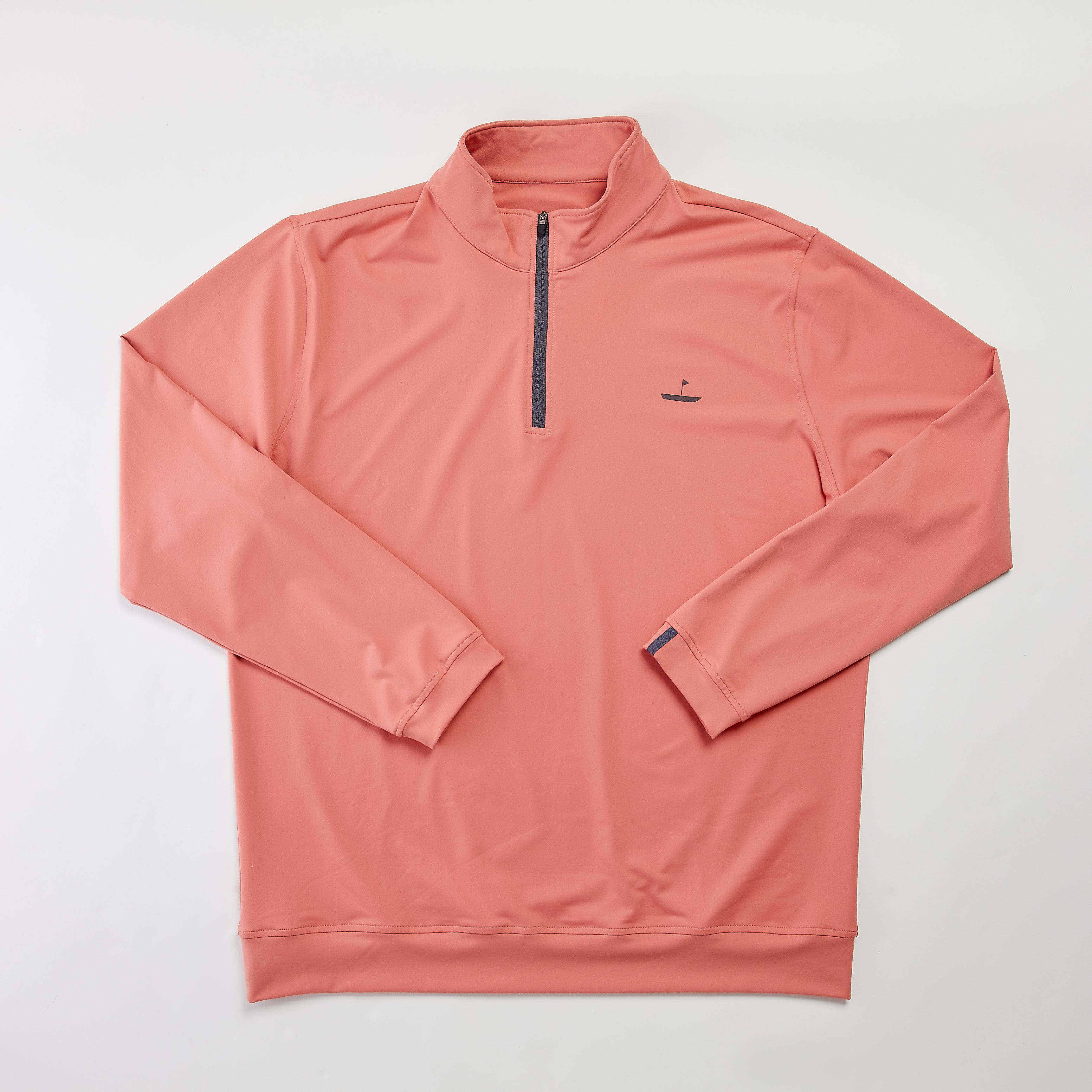 1/4 Zip Pullover Light Rust Catch + Club