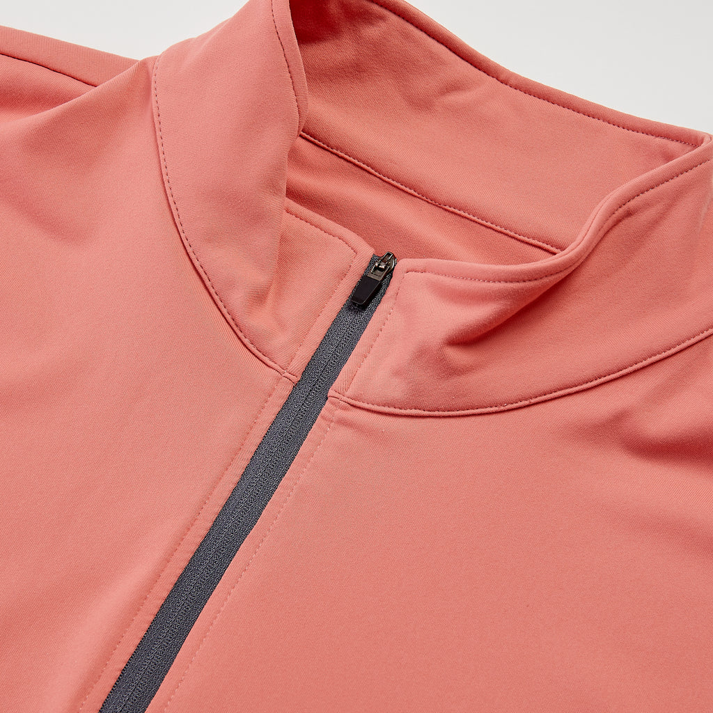 1/4 Zip Pullover Light Rust Catch + Club