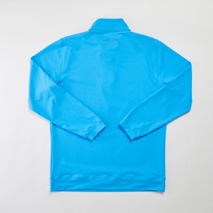 1/4 Zip Pullover Sky Blue Catch + Club