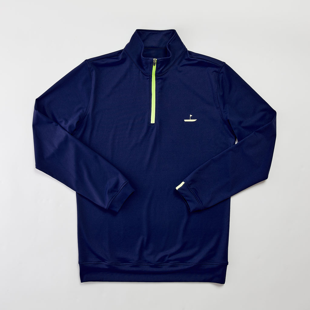 1/4 Zip Pullover Navy Catch + Club